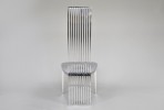 MALVA - SILVER/SILVER MATSTOL I POLERAT STÅL