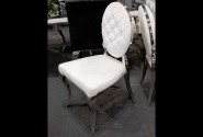 NEMY - SILVER/VIT MATSTOL I VELOUR
