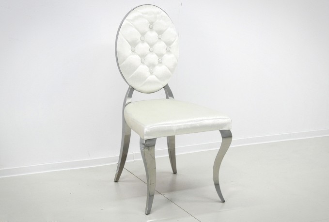 NEMY - SILVER/VIT MATSTOL I VELOUR