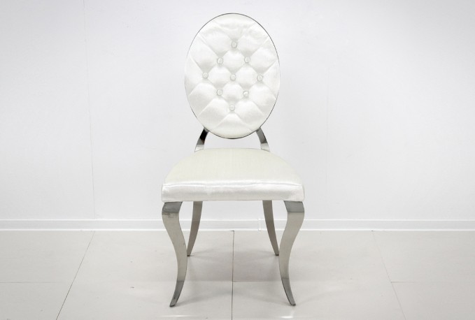 NEMY - SILVER/VIT MATSTOL I VELOUR