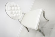 NEMY - SILVER/VIT MATSTOL I VELOUR