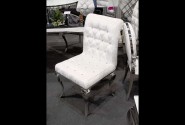EVERLYN - SILVER/VIT MATSTOL I VELOUR