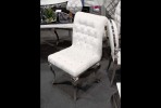 EVERLYN - SILVER/VIT MATSTOL I VELOUR