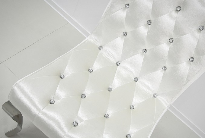 EVERLYN - SILVER/VIT MATSTOL I VELOUR
