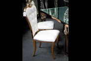 FLORA - GULD/BEIGE MATSTOL I VELOUR