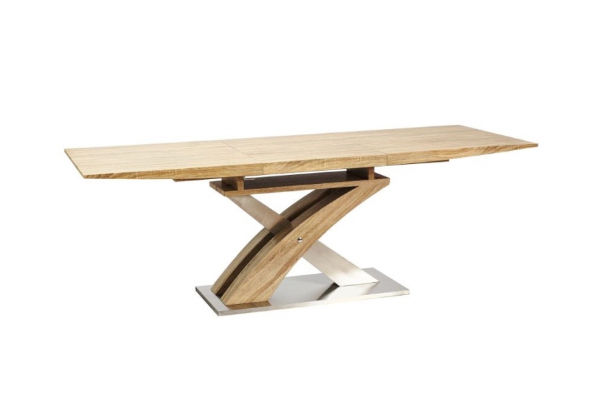 SCOTT - 160-220CM FÖRLÄNGNINGSBART MATBORD LJUS EK