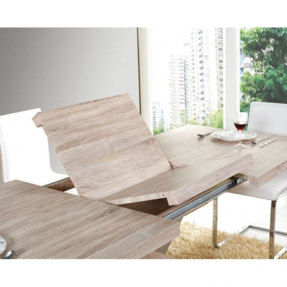 SCOTT - 160-220CM FÖRLÄNGNINGSBART MATBORD LJUS EK