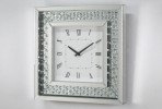 EBBE -  50X50CM KVADRATISK KLOCKA M. KRISTALLRAM
