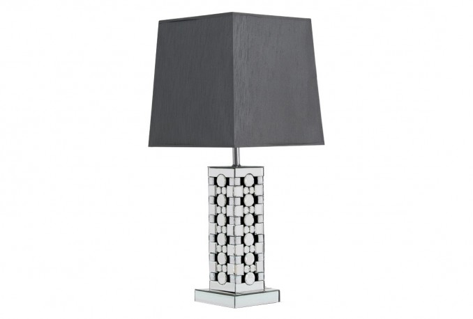 ISTAN - 37CM SILVER LAMPA I SPEGELGLAS