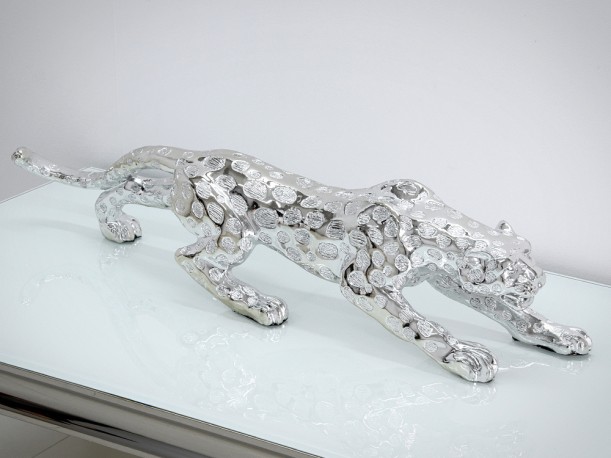 EMELINA - 30CM PRYDNADS GEPARD I SILVER 