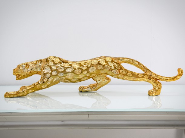 EMELINA - 48CM PRYDNADS GEPARD I GULD