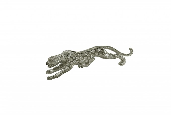 EMELINA - 30CM PRYDNADS GEPARD I SILVER 