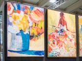 TUVA - 90X120CM TAVLA BLOMBUKETT
