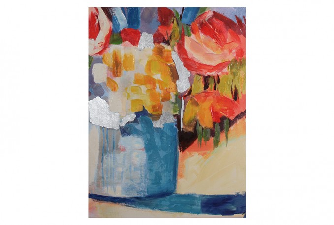 TUVA - 90X120CM TAVLA BLOMBUKETT
