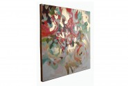 ALMAR - 120X120CM BLOMSTERMOTIV I GULD