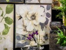 ASKAR - 120X120CM TAVLA SILVER BLOMSTERMOTIV