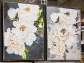 AVENA - 90X120CM TAVLA VITA BLOMMOR