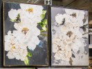 AVENA - 90X120CM TAVLA VITA BLOMMOR