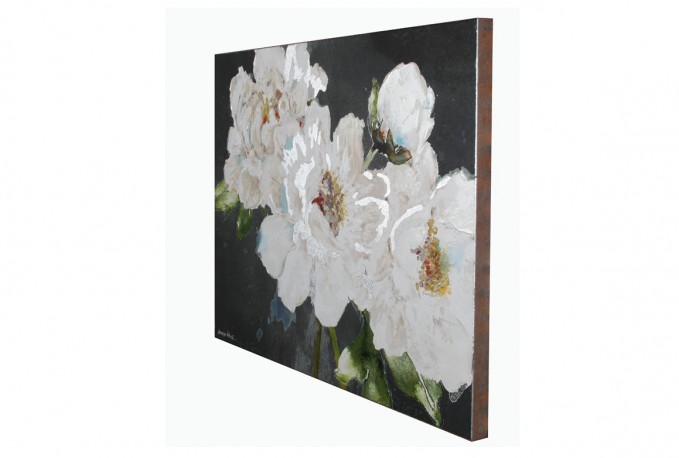 AVENA - 90X120CM TAVLA VITA BLOMMOR