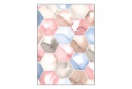 ELLINORA - 104X144CM PASTELL HEXAGON TAVLA