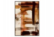 AGON - 82X122CM ABSTRAKT TAVLA I BEIGE OCH BRUNT