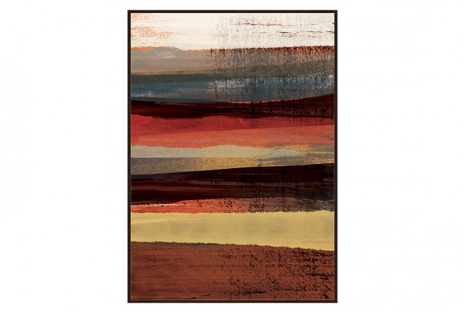 IMELDA - 82X122CM ABSTRAKT TAVLA MED LINJER