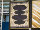 LARIA - 62X92CM ABSTRAKT TAVLA I SVART OCH GULD