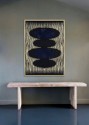 LARIA - 62X92CM ABSTRAKT TAVLA I SVART OCH GULD