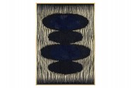 LARIA - 62X92CM ABSTRAKT TAVLA I SVART OCH GULD