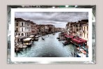 PAULINE - 80X60CM TAVLA VENEDIG, RAM AV SPEGELGLAS