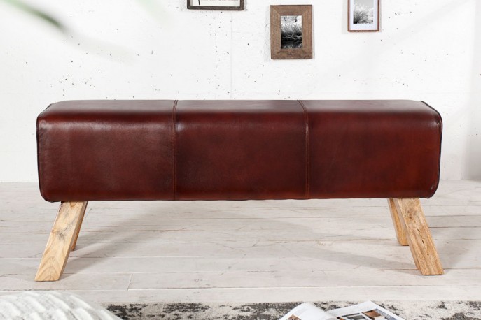 SALTO - 100CM SITTBÄNK I ÄKTA LÄDER
