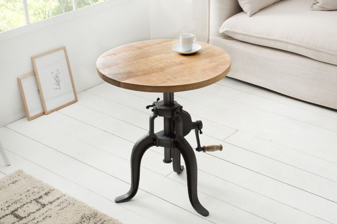 PETRUS - Ø50CM HANDGJORD INDUSTRIELLT SOFFBORD