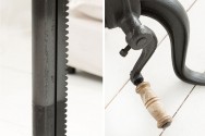 PETRUS - Ø50CM HANDGJORD INDUSTRIELLT SOFFBORD