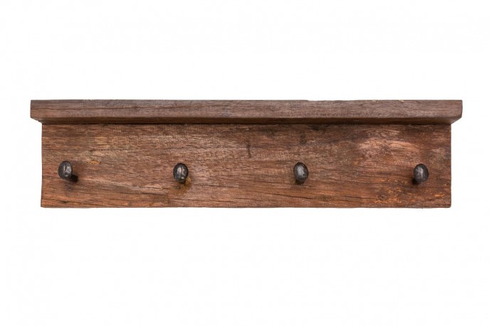 ROME - 60CM HANDGJORD KLÄDHÄNGARE I ÅTERVUNNET TEAK