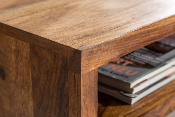 JOLINE - 100CM HANDGJORT SOFFBORD I SHESHAMTRÄ