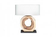MOANA - 55CM HANDGJORD BORDSLAMPA I VALNÖT