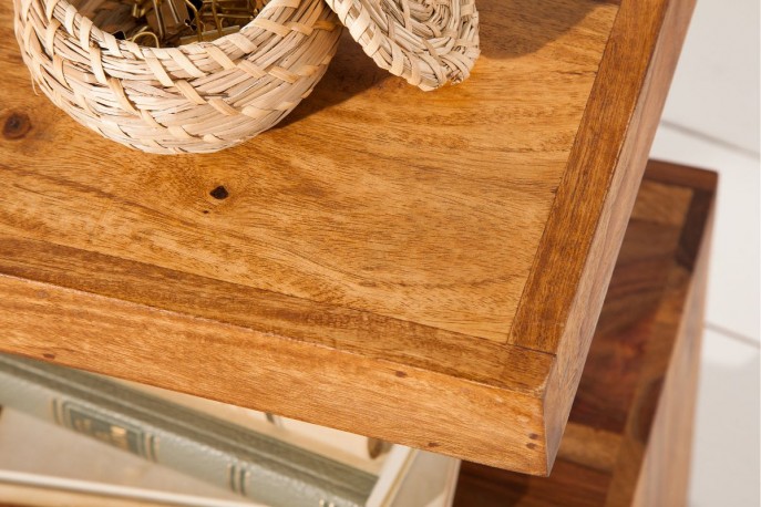 MIRA - 60CM HANDGJORT SIDOBORD I SHESHAMTRÄ