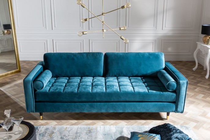 BELLANI - 225CM TURKOS SAMMETSSOFFA