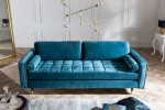 BELLANI - 225CM TURKOS SAMMETSSOFFA