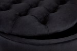 DYWA - 50CM SITTPALL I SVART SAMMET