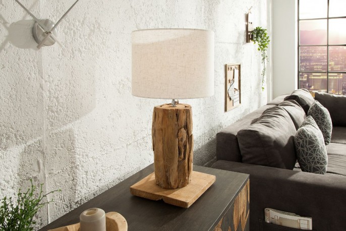 DESME - HANDGJORD LAMPFOT I TEAK