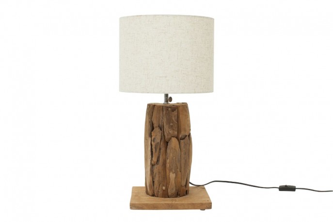 DESME - HANDGJORD LAMPFOT I TEAK