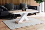 VICCO X - 120CM SOFFBORD SVART/VIT/GRÅ/BRUN