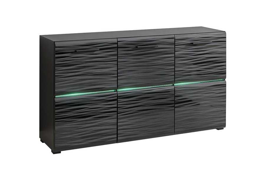 Blake - 150cm Modern byrå/sdeboard/skänk, LED