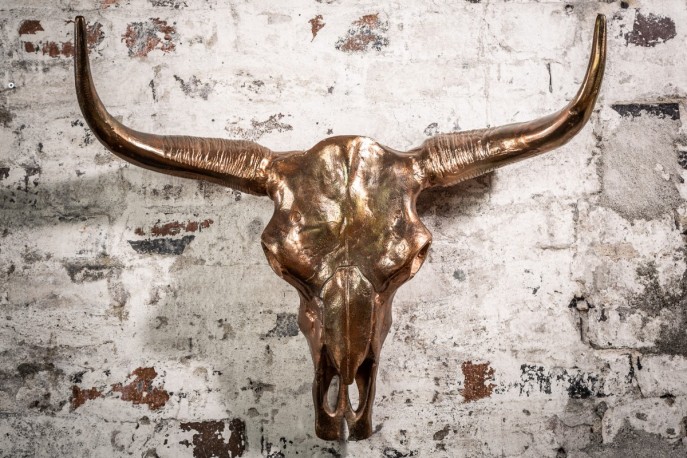 VARYA - 70CM HANDGJORD MATADOR SKULPTUR I KOPPAR