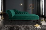 CHESTERFIELD schäslong smaragdgrön sammet