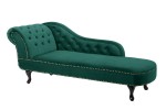 CHESTERFIELD schäslong smaragdgrön sammet