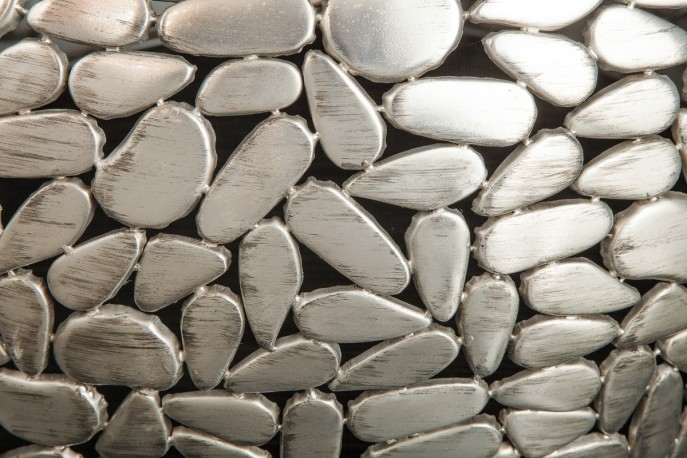 Stone Mosaic coffee table set of 2 silver mango
