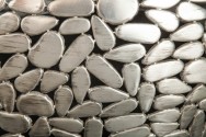 Stone Mosaic coffee table set of 2 silver mango