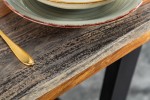 Dining table Fire & Earth 160cm Sheesham gray